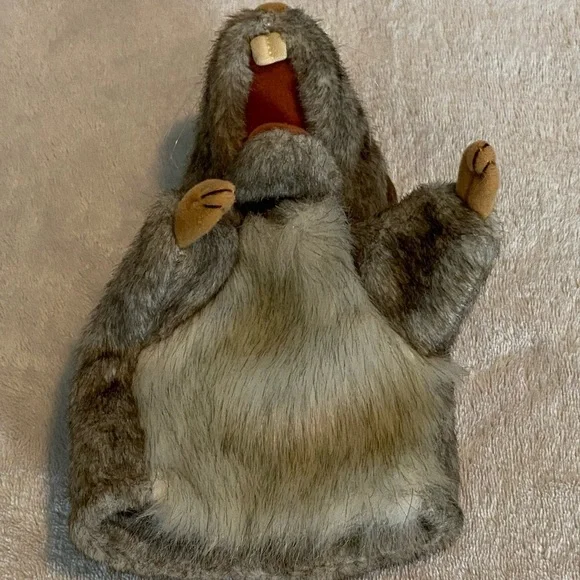 2012 Folkmanis  Puppet Plush Little Mouse Grey 6.5”educational play stuffed toy - Picture 5 of 15